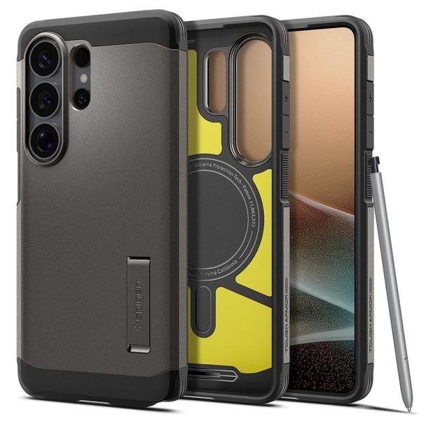 SPIGEN futerał TOUGH ARMOR kompatybilny z MagSafe do SAMSUNG S26 Ultra gunmetal
