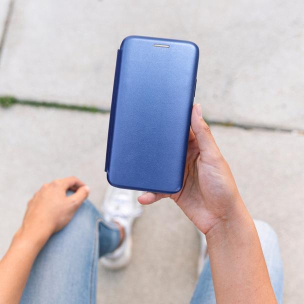 Etui z klapką na Samsung S24 ULTRA Elegance Book granatowe