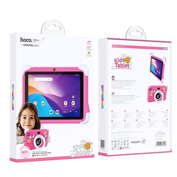 Tablet dla dzieci 8,0" 3GB/32GB Hoco HD Wi-Fi Android 14 HI10 różowy