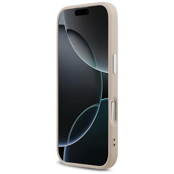 GUESS futerał do IPHONE 17 kompatybilny z MagSafe GUHMP17SPSDTSCMP (PU W/ Triangle Logo) różowy