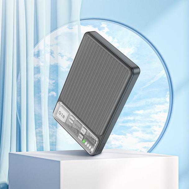 Powerbank zgodny z MagSafe Hoco 10000 mAh QC3.0 PD 3A 22,5W Q18 czarny