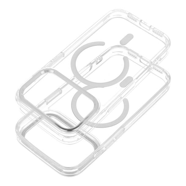 Futerał do iPhone 17 PRO Frame Clear Hybrid Mag Cover zgodny z MagSafe transparentny