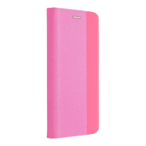 Etui z klapką na Samsung A12 / M12 Sensitive Book różowe