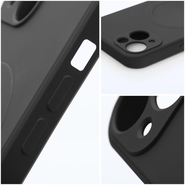 Futerał do iPhone 12 PRO Silicone Mag Cover zgodny z MagSafe czarny