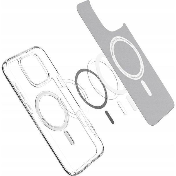 SPIGEN futerał ULTRA HYBRID MAG kompatybilny z MagSafe do IPHONE 16 Pro white