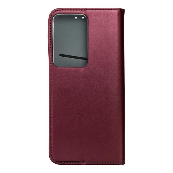 Etui z klapką na Realme 14x 5G Smart Magneto burgundowe