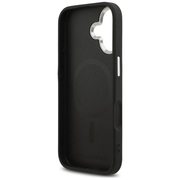 KARL LAGERFELD futerał do IPHONE 17 kompatybilny z MagSafe KLHMP17SPSMLRCHK (PU Choupette Pin) czarny