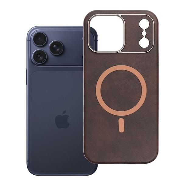 Futerał do iPhone 17 PRO MAX Gentleman Mag Cover zgodny z MagSafe brązowy