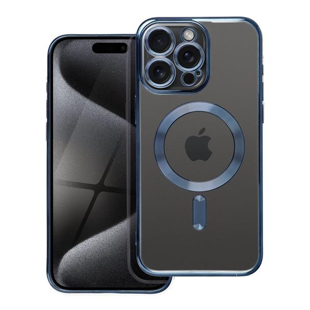 Futerał do iPhone 15 PRO MAX Electro Mag Cover zgodny z MagSafe tytanowy niebieski