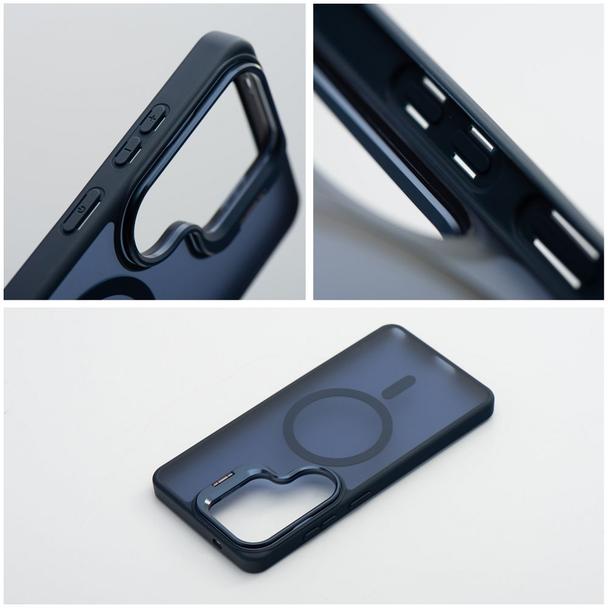 Etui na Samsung A37 Forcell F-Protect Shadow Stand Premium zgodne z MagSafe granatowe 0INT