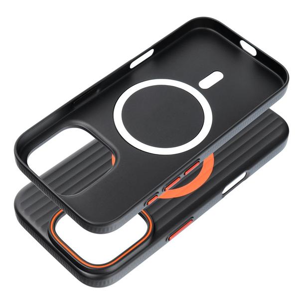 Futerał do iPhone 16 PLUS Simply zgodny z MagSafe tytanowy czarny