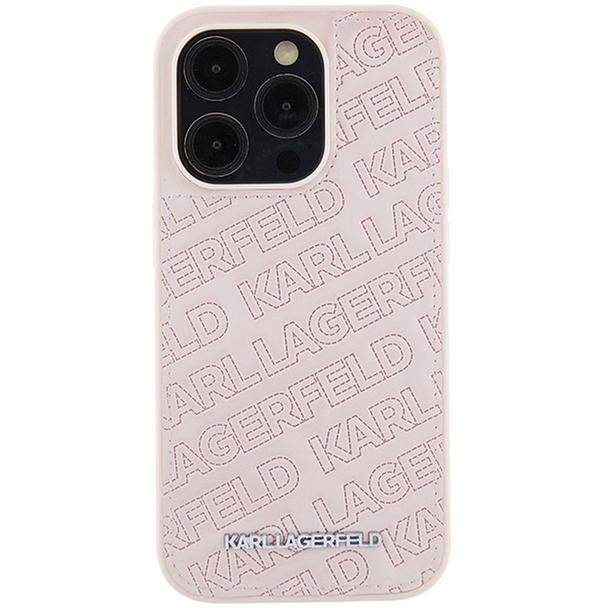 KARL LAGERFELD futerał do IPHONE 15 Pro Max KLHCP15XPQKPMP (Quilted Pattern) różowy