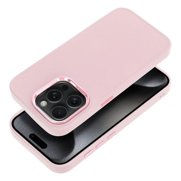 Futerał FRAME do IPHONE 15 Pro pudrowy róż