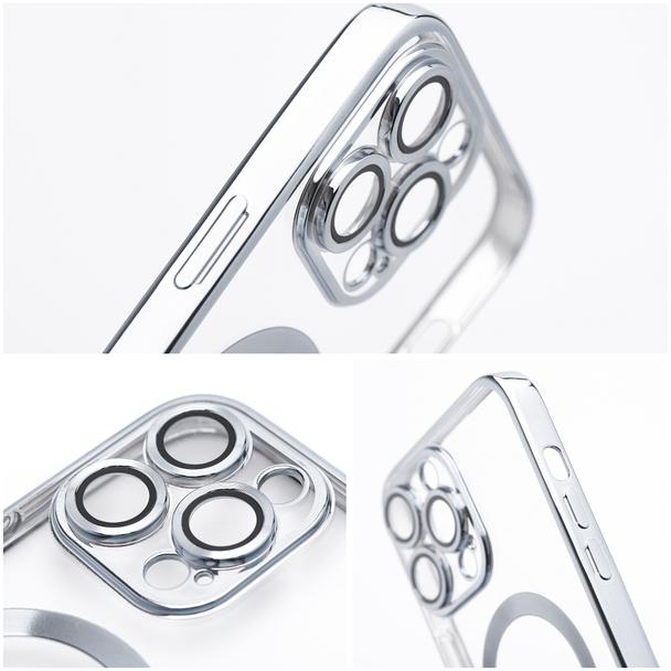 Etui na iPhone 18 Pro / 17 Pro Electro Mag Cover zgodne z MagSafe srebrne