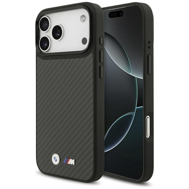 BMW futerał do IPHONE 17 Pro Max kompatybilny z MagSafe BMHMP17X24CFMMK (Kevlar Matt) black