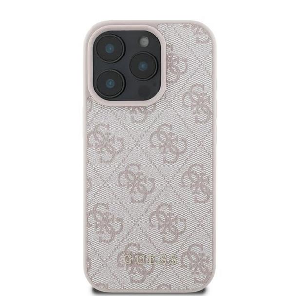 GUESS futerał do IPHONE 16 Pro Max GUHCP16XG4GFPI (PU 4G Classic) różowy