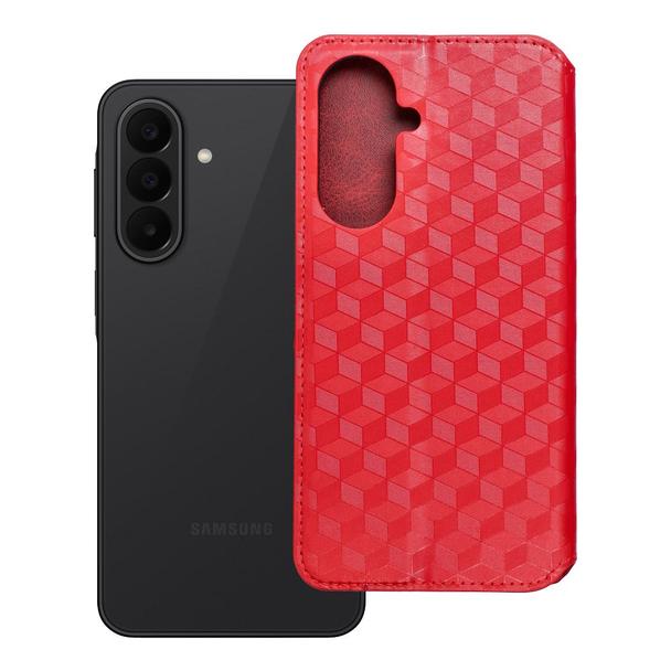Etui z klapką na Samsung A27 Cubic Book czerwone
