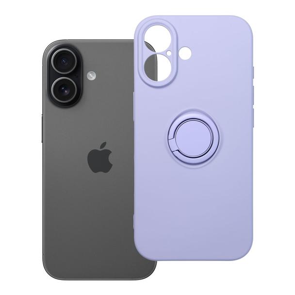 Futerał do iPhone 17 Silicone Ring fioletowy