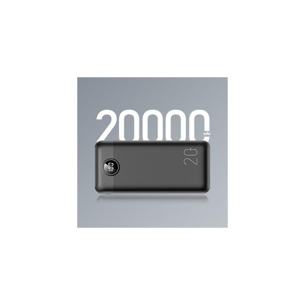 Powerbank Veger L20S (VP2039PD / W2039PD) PD QC3.0 2A 20000 mAh czarny 0INT
