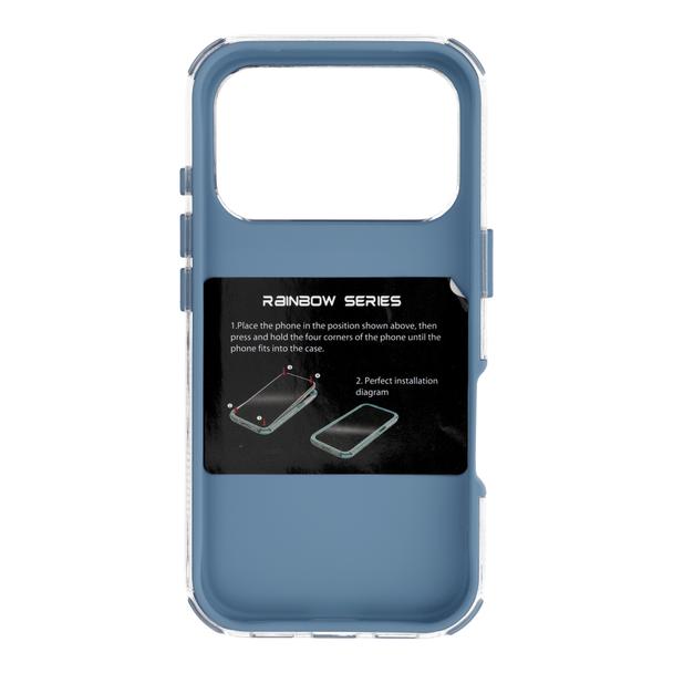 Etui na iPhone 17 Pro / 18 Pro (low camera edge) Matrix niebieskie