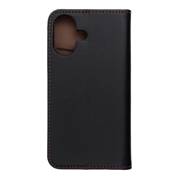 Etui z klapką na iPhone 17 Smart Pro Book skórzane czarne