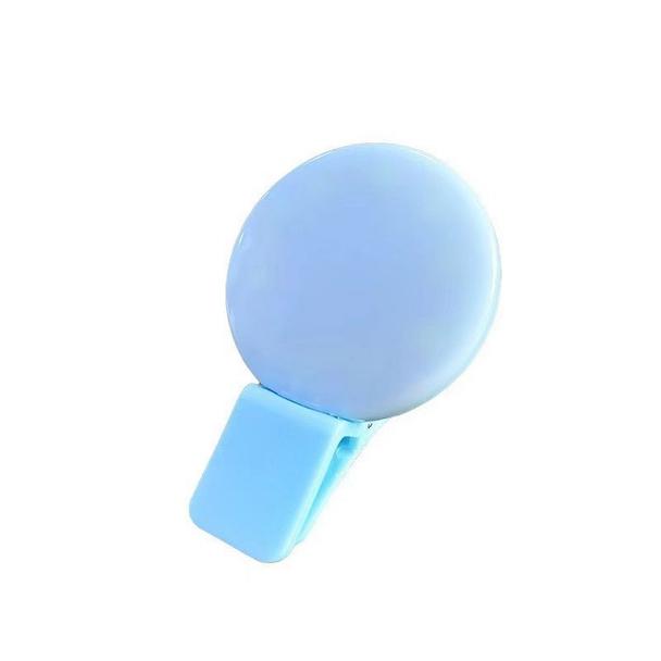 Lampa LED Ring do selfie na telefon MINI Q niebieska