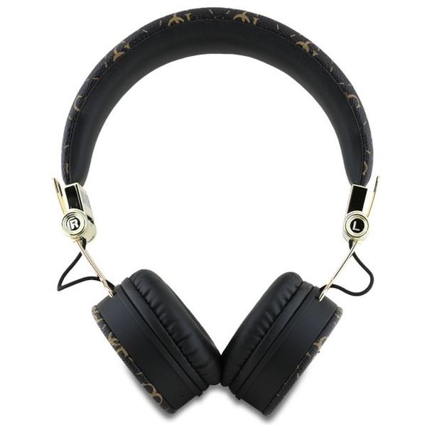 GUESS słuchawki bezprzewodowe bluetooth nagłowne ENC GUBH70E4PTMK (PU 4G Triangle Round Shape) czarne
