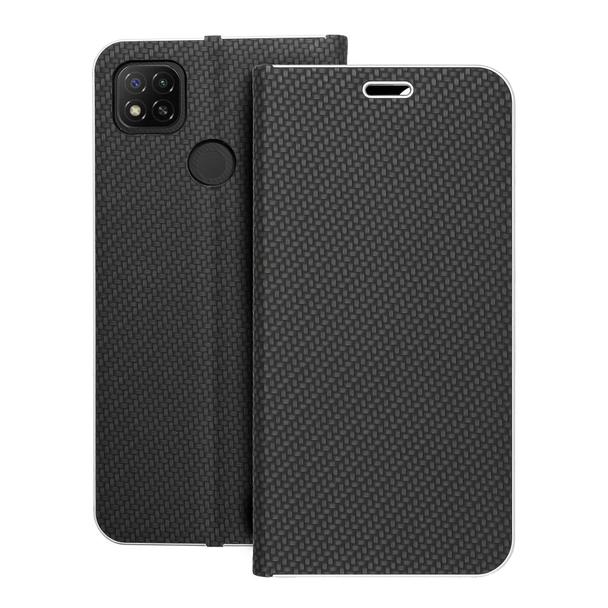 Etui z klapką na Xiaomi Redmi 9C / 9C Luna Book Carbon czarne