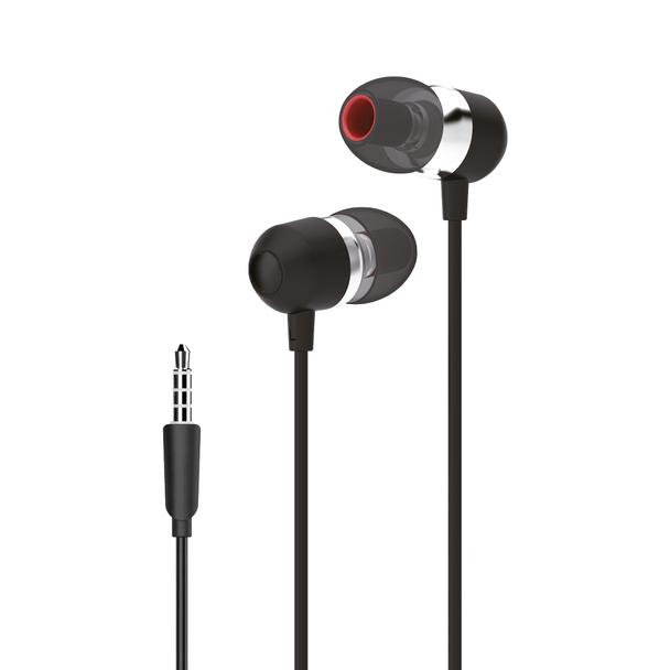 Słuchawki przewodowe douszne Jack 3,5 mm Forcell F-Audio U3 czarne