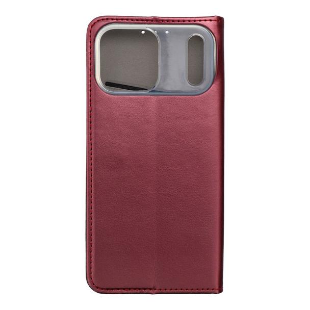Etui z klapką na iPhone 17 PRO MAX Smart Magneto burgundowe