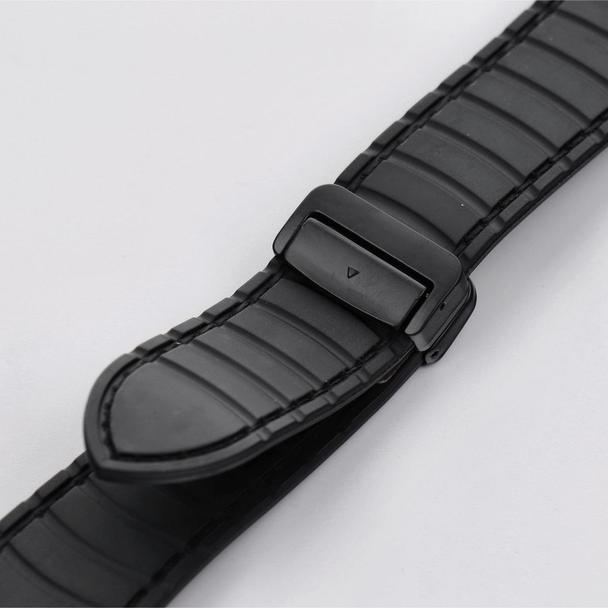 Pasek do zegarka 22 mm Titmo Strap S5 ekoskóra ciemny brązowy