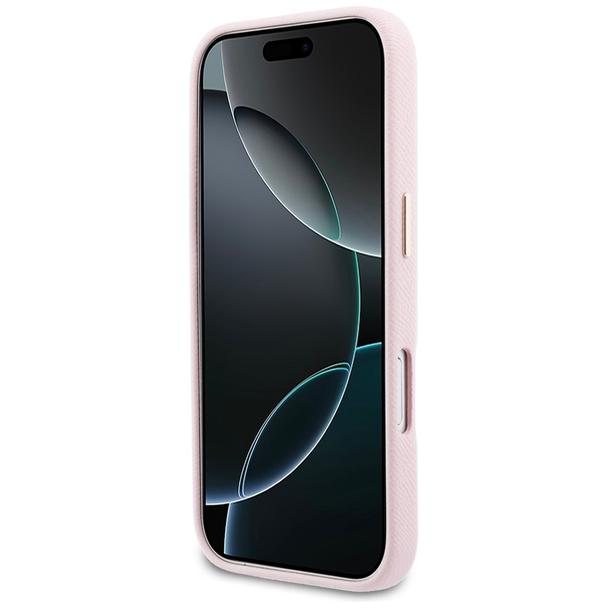 GUESS futerał do IPHONE 17 GUHCP17S5PS4RGGP (PU FW Resin Logo) różowy