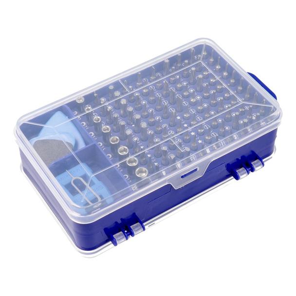 Zestaw śrubokrętów precyzyjnych / wkrętaków serwisowych, bitów 115w1 metal niebieski