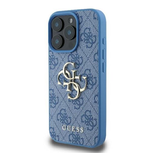 GUESS futerał do IPHONE 16 Pro GUHCP16L4GMGBL (4G PU Big Logo) niebieski