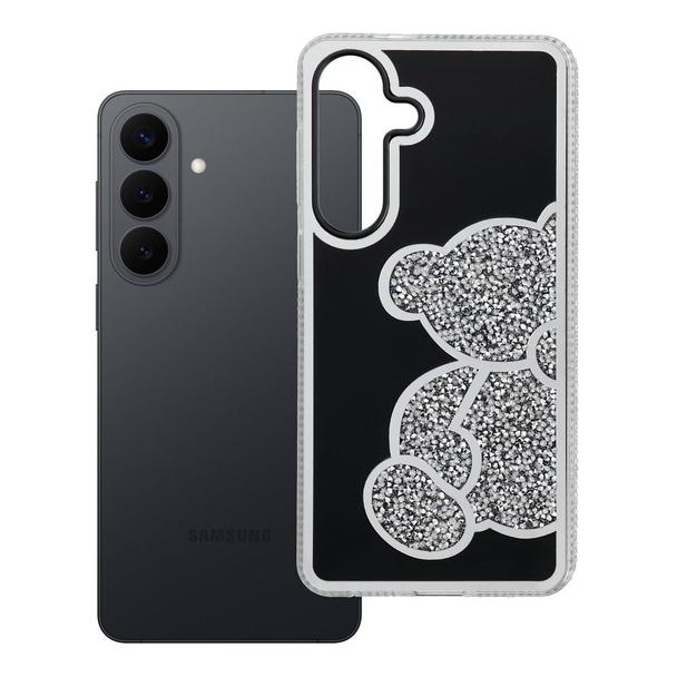 Futerał do Samsung S26 PLUS Teddy Bear srebrny