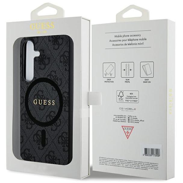 GUESS futerał do SAMSUNG S24 kompatybilny z MagSafe GUHCS24SGF4GGR (4G Ring classic logo) czarny