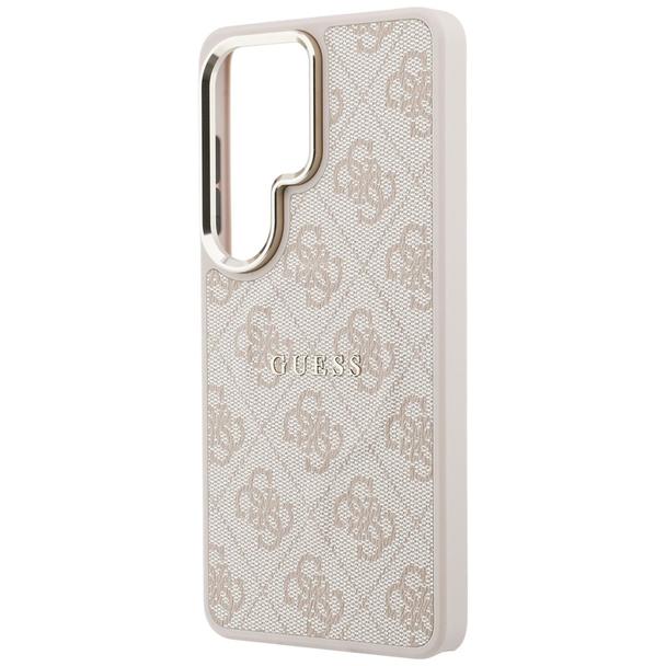 GUESS futerał do SAMSUNG S26 Ultra GUHMS26LP4MSEGCP (4G Embossed Ring MagSafe) różowy