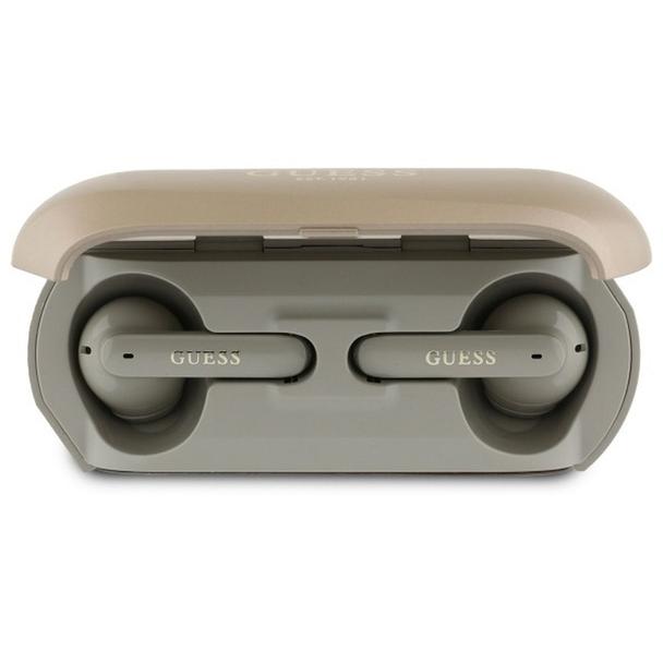 GUESS słuchawki bezprzewodowe bluetooth TWS GUTWSC2MCDSD (Elongated Metallic Classic Printed Logo) złote