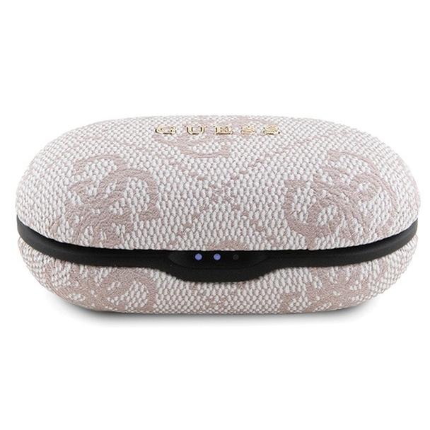 GUESS słuchawki bezprzewodowe bluetooth TWS ENC + stacja dokująca GUTWSP4EGP (4G Metal) różowe