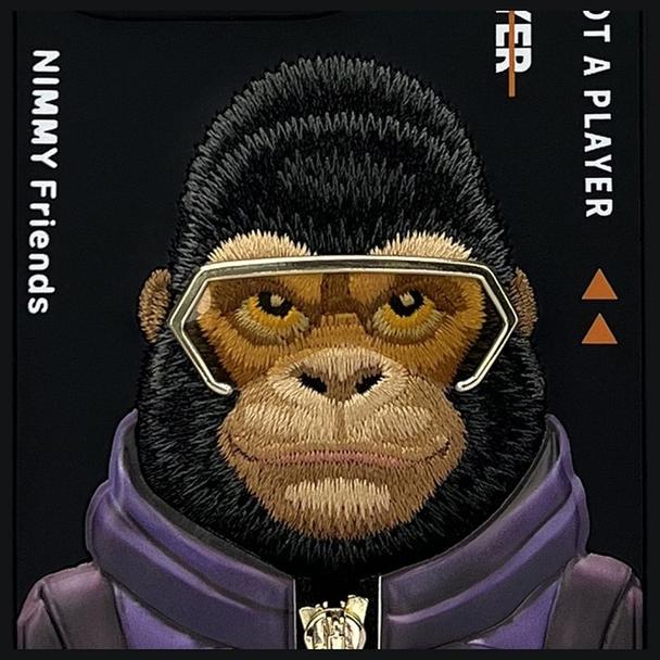 NIMMY futerał COOL&CUTE 2.0 Monkey do IPHONE 16 Pro Max czarny