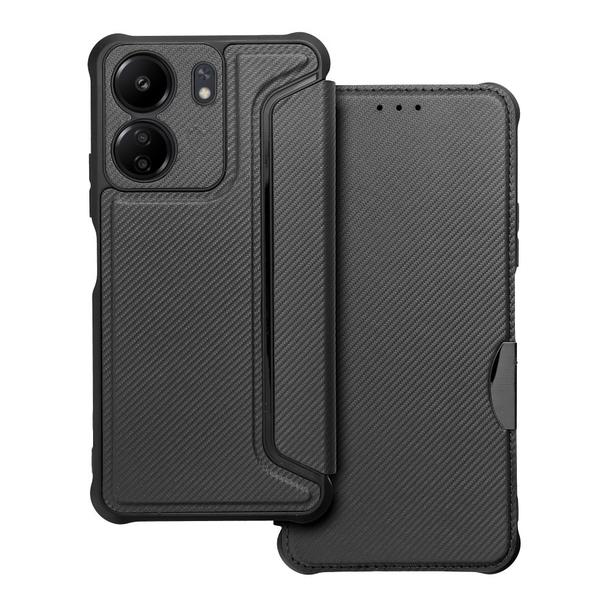 Etui z klapką na Xiaomi Redmi 13C Razor Book czarne