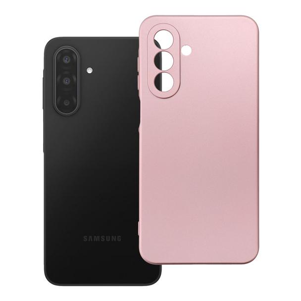 Futerał do Samsung A17 Metallic różowy