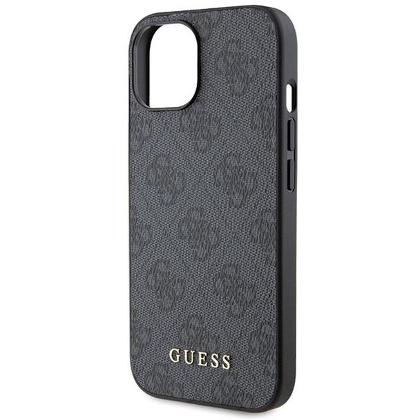 GUESS futerał do IPHONE 15 GUHCP15SG4GFGR (4G Metal Logo) szary