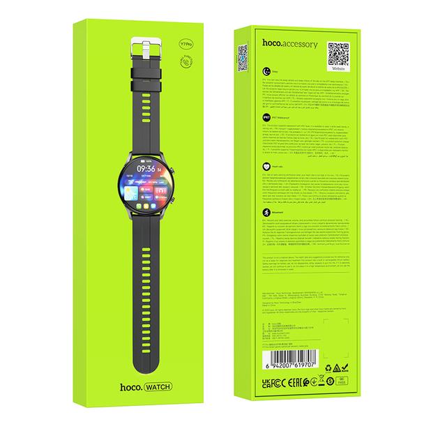 EOL Smartwatch Hoco 1,39" TFT IP67 z funkcją rozmowy Y7 PRO szary