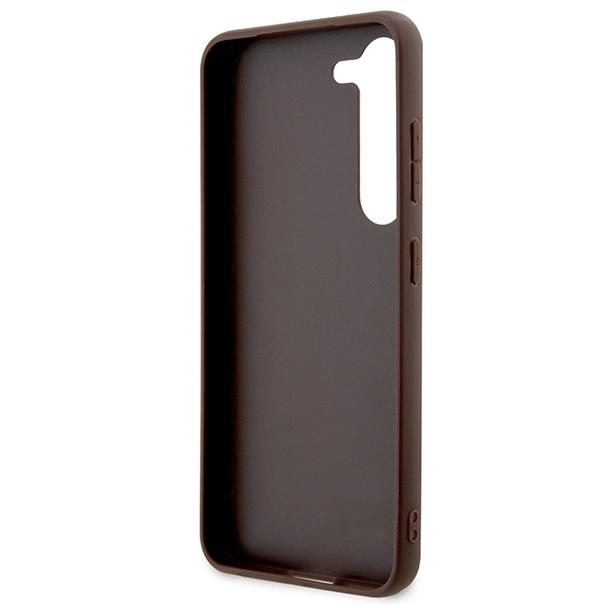 GUESS futerał do SAMSUNG S24 GUHCS24S4GMGBR (Leather 4G Metal Logo) brązowy