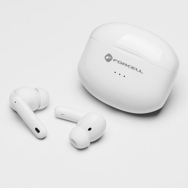 Słuchawki bezprzewodowe douszne Forcell F-Audio TWS Clear Sound białe