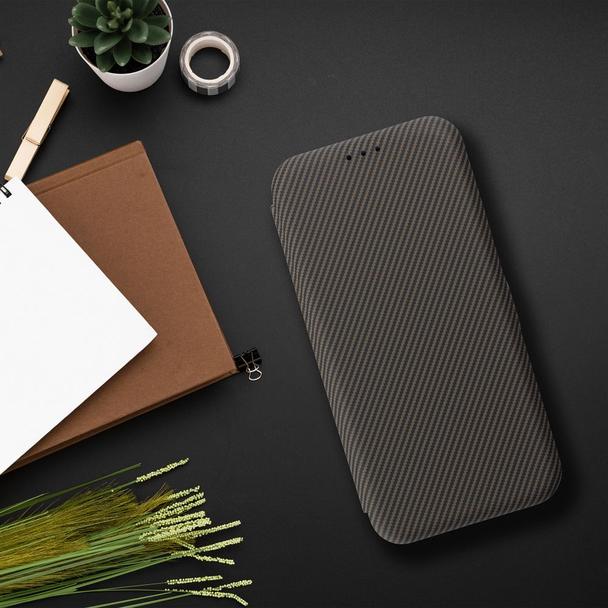 Etui z klapką na Samsung A15 Folio Side Magnet brązowe