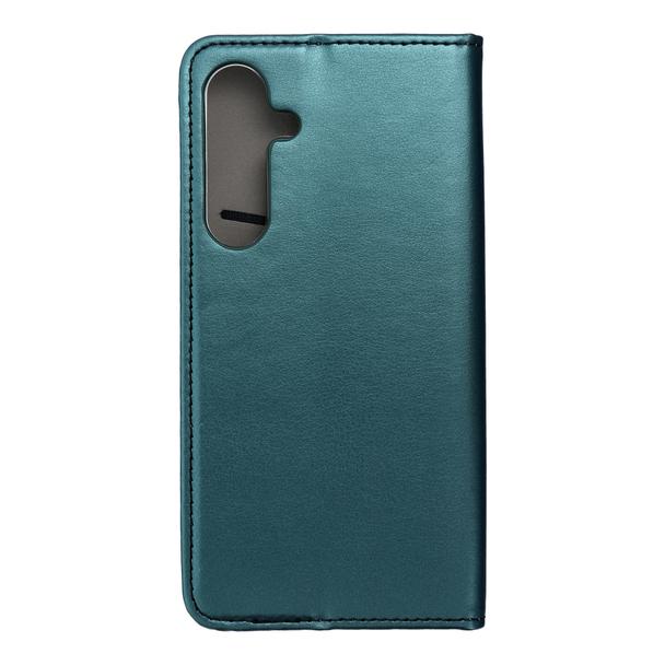 Etui z klapką na Samsung S25 PLUS Smart Magneto ciemnozielone