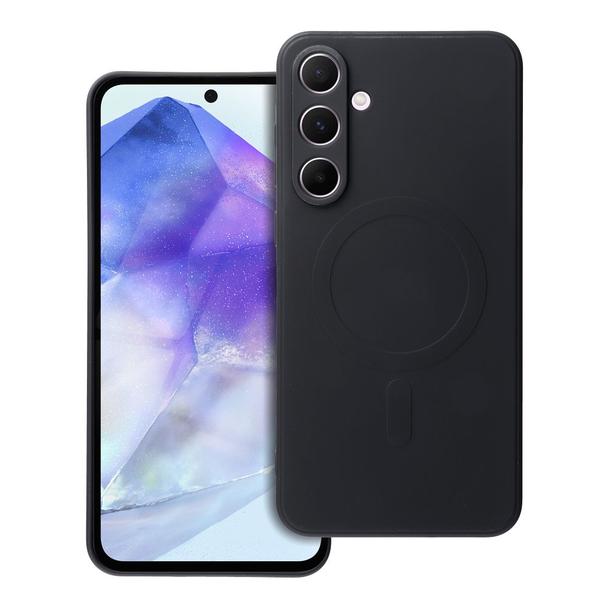 Futerał do Samsung A55 Silicone Mag Cover zgodny z MagSafe czarny