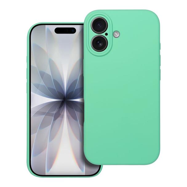 Futerał do iPhone 17 Silicone 2mm zgodny z MagSafe miętowy